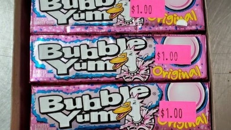 Paquets de Bubble Yum Gum
