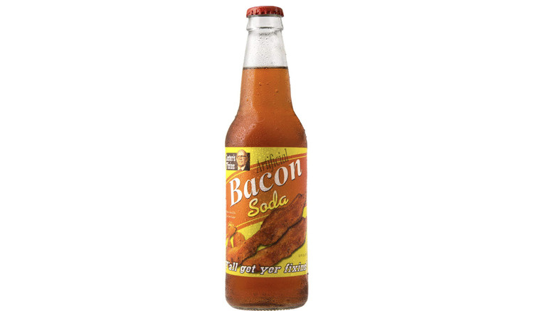   Membaca's bacon soda on white background