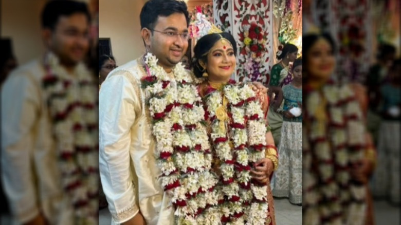  Rahul Mandal i żona Shreya